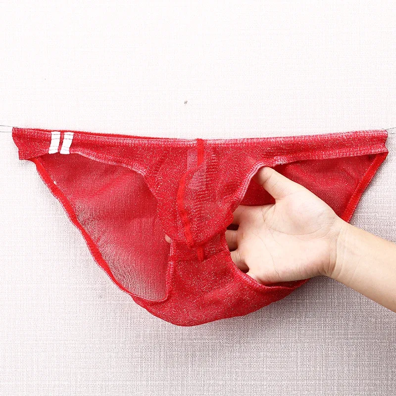 Herren-Unterwäsche-Slips, ultradünn, atmungsaktives Mesh-Höschen mit niedrigem Bund — image 29