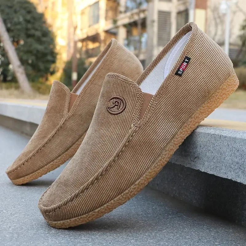 Men's canvas shoes spring and autumn season cloth shoes soft soled low cut casual shoes work shoes sneakers men 39-45