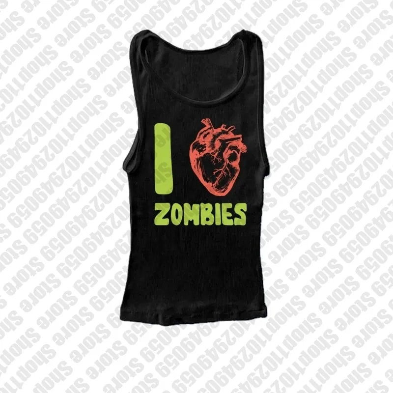 Gothic Emo Girls Camisole Top Crop Top Y2k Clothes Vintage Corset Tank Tops Baby Tees Punk Women's Aesthetic Letter Grunge Print — image 4