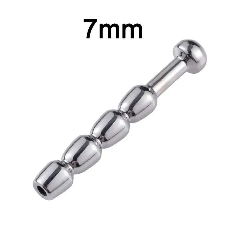 Male Stainless Steel Urethral Plug Urethral Dildo Sounding Penis Plug Urethra Stimulate Dilator Masturbation Rod Sex Toy for Men