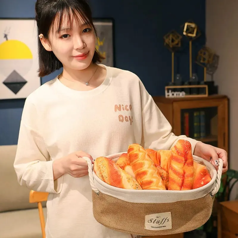 20/50cm Long Bread Pillow Stuffed Like Real Sesame S Cheese Denmark Toast Chopped Green Onion Sleeping Hug Support Leg Gift