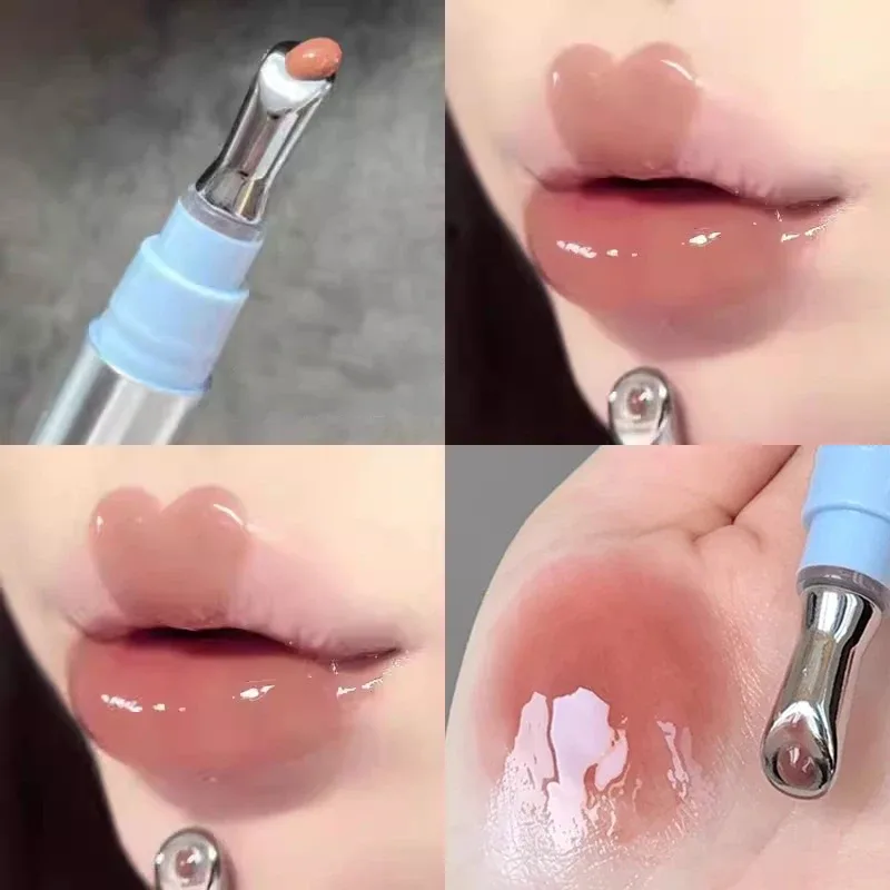 카푸비니 미러 워터 글로스 젤리 립 글로스 지속성 기름기 없는 메탈 아이스 투명 유리 립 색조 모이스춰 라이징 립 에센스 오일 메이크업 — image 5