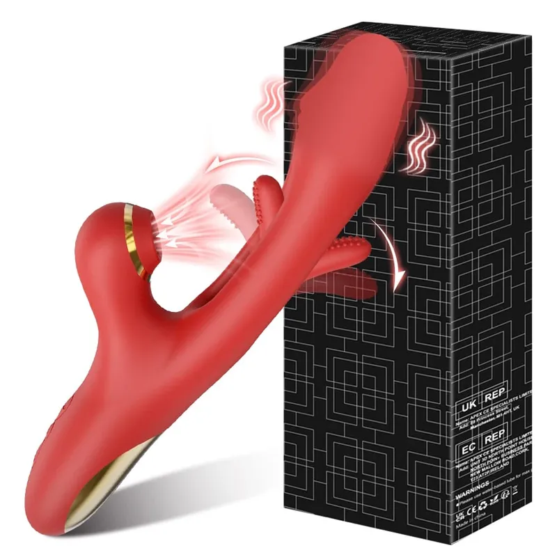 Tapping Flapping Vibrator for Women Clitoris Clit Sucker Stimulator Powerful Sex Toy Woman Female Rabbit Sucking Vibrators