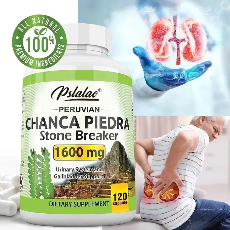 Chanca Piedra Capsules 1600mg - Urinary Tract Support Non-GMO Supplement Kidney Stone CrushingSupplement — image 1