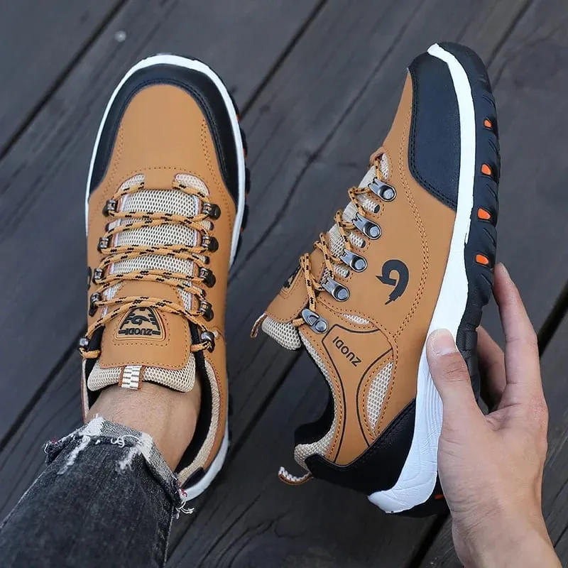 Hiking Boots Men's Black Sneakers Waterproof and Durable Mountaineering Shoes Vulcanized Shoes for Men Size 39 48 Elegant Shoes — image 4