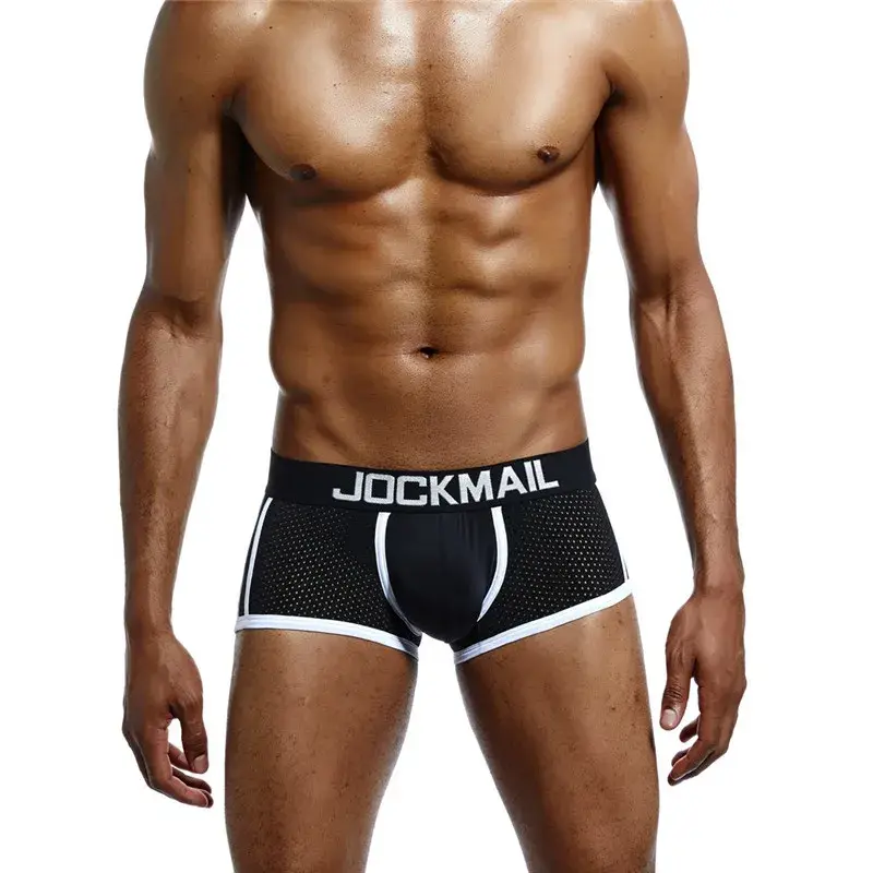 4Pcs Man Underpants Boxershorts Men Boxers Male Breathable Ice Silk Mesh Quick Drying Underwear Men’s Panties Boxer — image 1