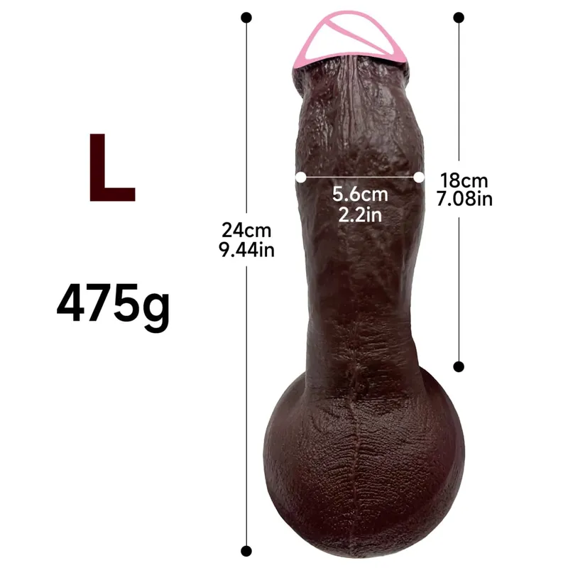 3 Sizes Soft Skin Feel Realistic Thick Dildo Adult Masturbation Silicone Dick Big Penis Anal Plug 18+ Sex Toy for Men Women Gay