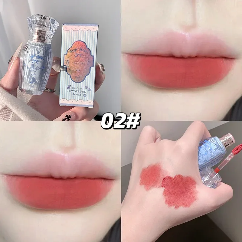 Gegebear powder lip mud matte lips low saturation white lipstick natural color no cup lasting makeup without fading — image 8