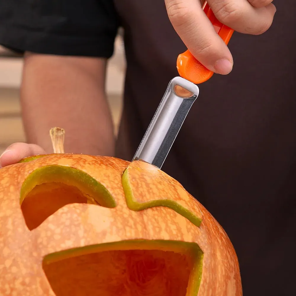 7pcs/Set Halloween Stainless Steel Pumpkin Carving Tools Kit Professional Pumpkin Carving knife Set With Storage Bag — image 3