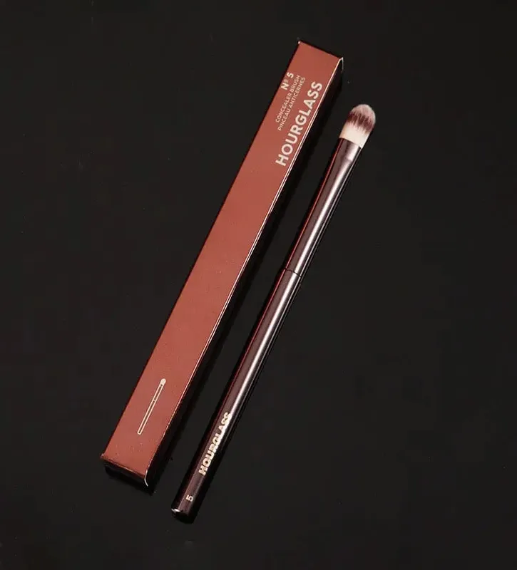 1pc Hourglass Powder Contour Makeup brushes Foundation Blusher Make up brush metal handle Concealer Bronzer high end with box — image 28