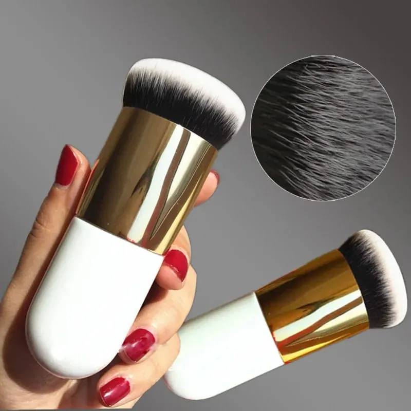1Pcs New Chubby Pier Foundation Brush Flat Cream Makeup Brushes Professional Cosmetic Make-up Brush — image 1