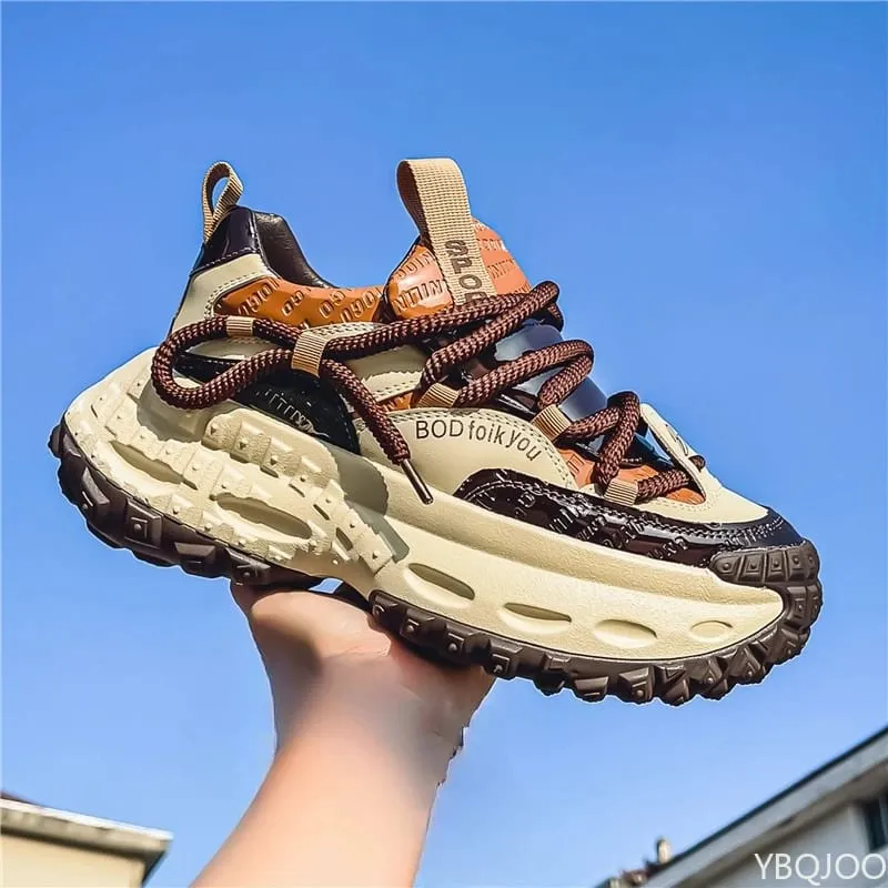 Męskie wiosenne letnie nowe modne wszechstronne buty zwiększające wysokość z grubą podeszwą na co dzień wygodne męskie buty sportowe — image 6