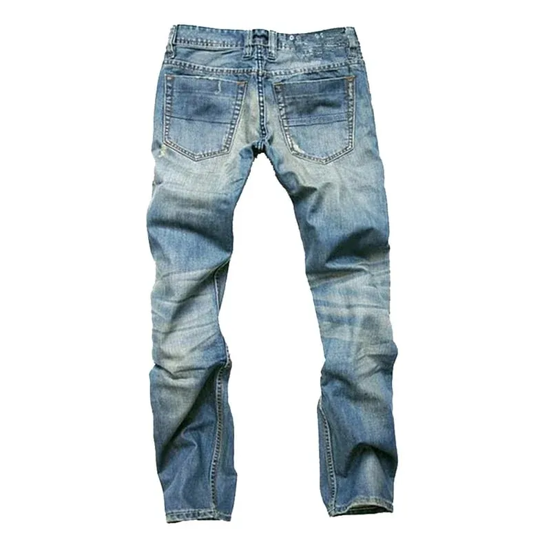 Hot Sale Casual Men Jeans Straight Cotton High Quality Denim Pants Retail & Wholesale Pants Brand Plus Size — image 5