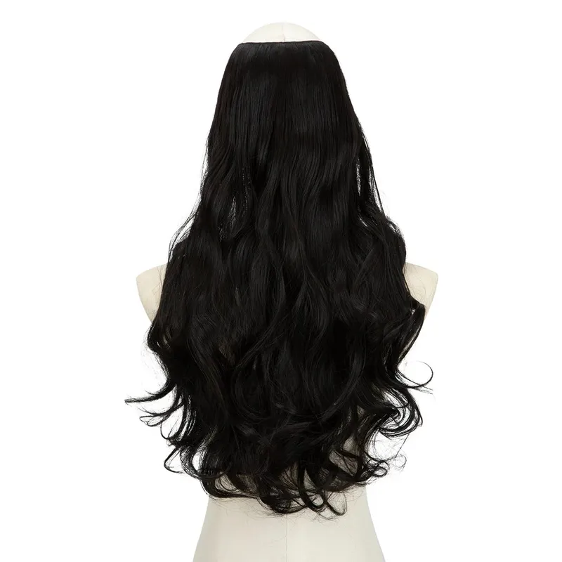 Premium Synthetic U-Part Clip In Hair Extension Long Thick Curly Natural Blonde False Heat Resistant Hair Hairpieces For Women — image 14