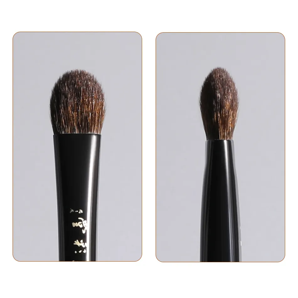 DS-05(HS) Professional Handmade Make Up Brush Large Eye Shadow Brush Pine Squirrel Goat Hair Raw Lacquer Handle Makeup Brushes