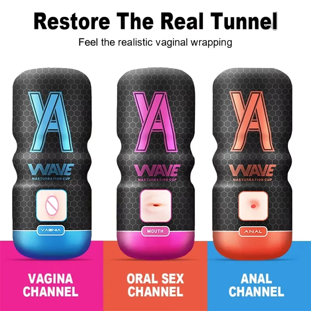 Potente Succhiare Tazza di Masturbazione Realistico Anale Della Vagina Figa Tascabile Pompino Massaggiatore Masturbatore Maschile Giocattoli Del Sesso per Gli Uomini 18+ — image 5