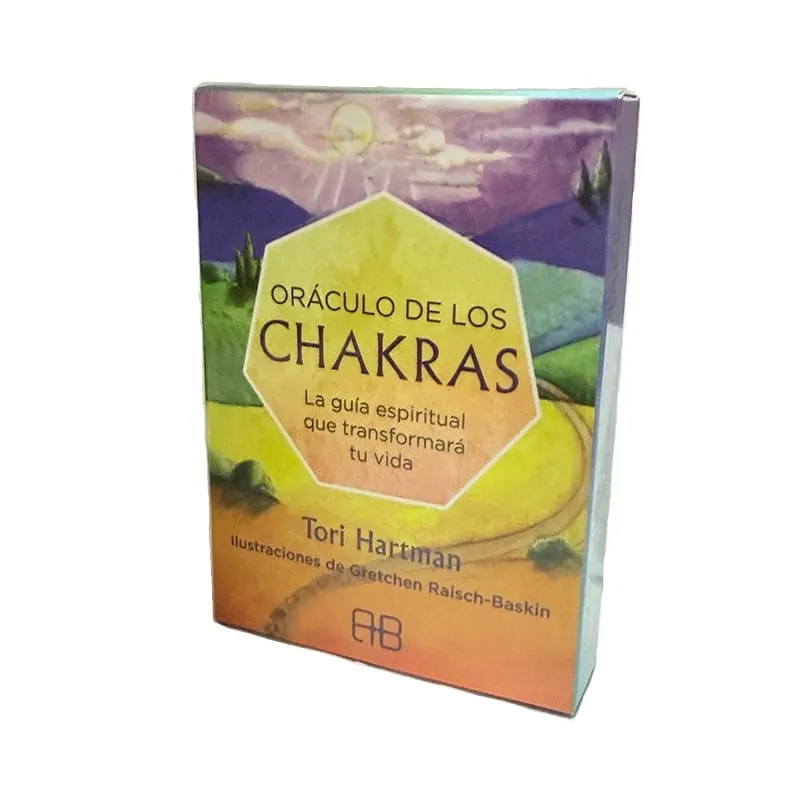 Chakras Oráculo De Los Chakra Oracle Cards 49 Deck 10.4*7.4cm Spanish Version Fate Divination Tarot Board Playing Game