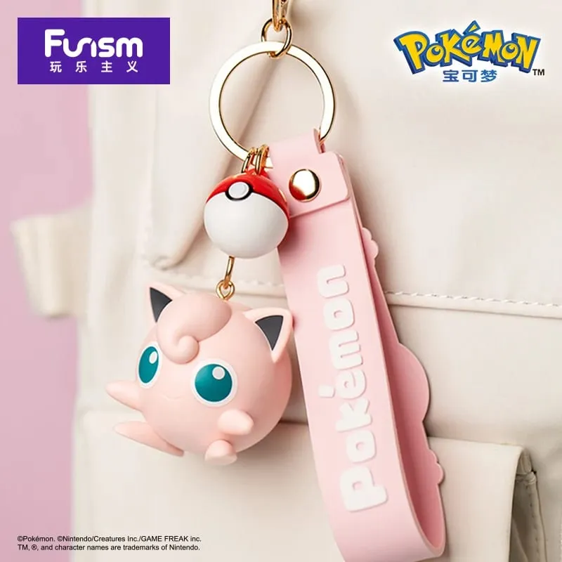 Pokemon Anime Figures Pikachu Gengar Meowth Keychain Car Key School Bags Backpack Decoration Desktop Decoration Toy Gift — image 5