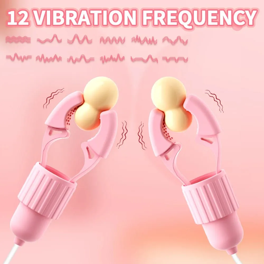 Nipple Vibrator Vibrating Clamps Clitoral Clip Breast Massage Clitoral Stimulation Masturbator Female Sex Toy for Women Adult18+ — image 2