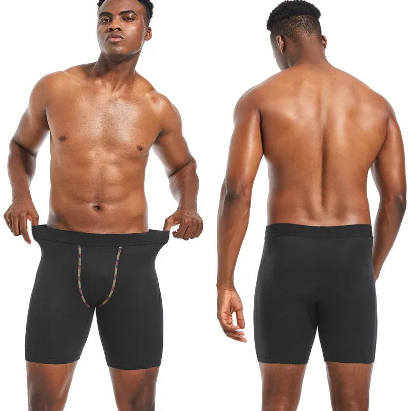 Underpants Mens Long Underwear for Men Boxer Shorts Quick-Drying Men's Panties Sports Leggings Boxershorts Polyester Man Boxers