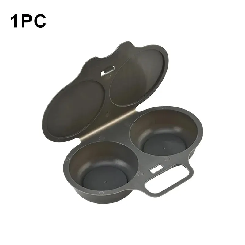 Forno de microondas de plástico ovo cozinhar molde cozinha cozinhar molde ovo poacher cozinha gadgets ovo frito ferramenta bonito diy torradas pão — image 9