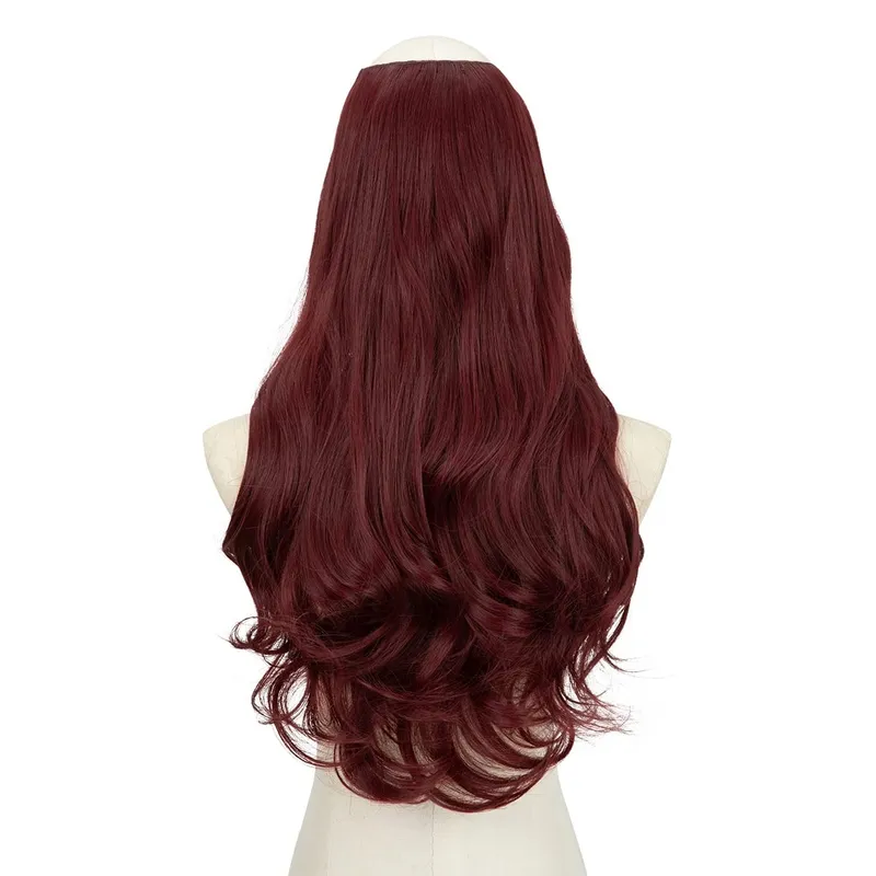 Premium Synthetic U-Part Clip In Hair Extension Long Thick Curly Natural Blonde False Heat Resistant Hair Hairpieces For Women — image 28