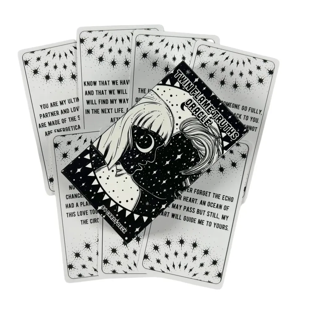 Twin Flame Truths Oracle Cards For Family Party Fortune Telling Divination Game Cards — image 5