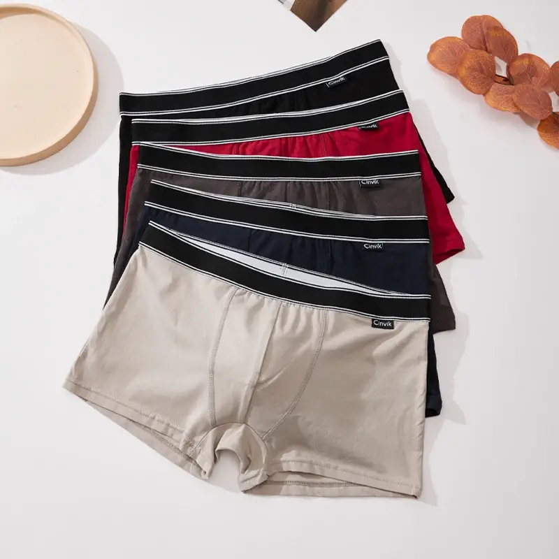 3pc Einfache Feste Farbe Streifen Gürtel männer Unterwäsche Baumwolle Bequeme Weiche Männliche Boxer Shorts Sonder Angebot Mittlere Taille briefs S-XL