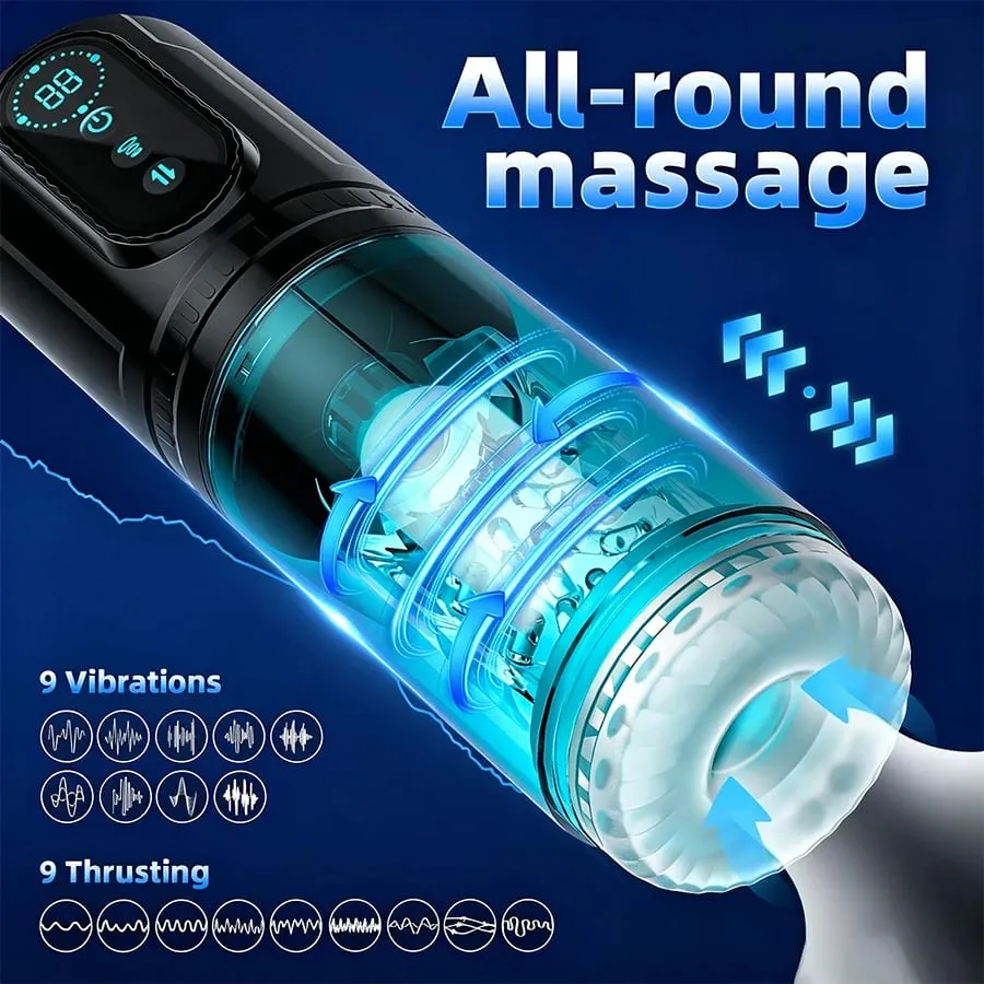 High Speed Automatic Thrusting Rotating Piston Stroker Masturbator Telescopic Vagina Blowjob Masturbation Sex Toys for Men 18 — image 5