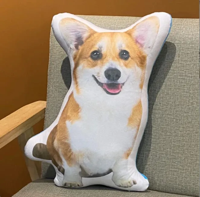 3D printed simulation dog pillow funny pet shaped pillow living room bedroom soft decoration personalized holiday gift — image 36
