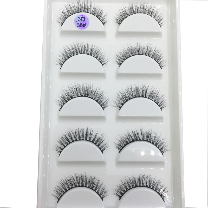 15 Style 5 Pairs 3D Eyelashes Natural False Eye Lashes Thick Faux Mink Lashes Soft Fake Eyelash Wispy Makeup Cilios — image 12