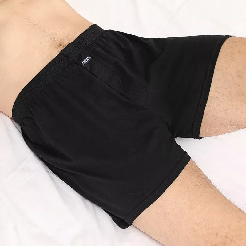 Boxer homme Pantie Lot sous-vêtement ample grand court coton grande taille sous-vêtements pour homme Boxer slip solide moyen homme Boxer — image 12