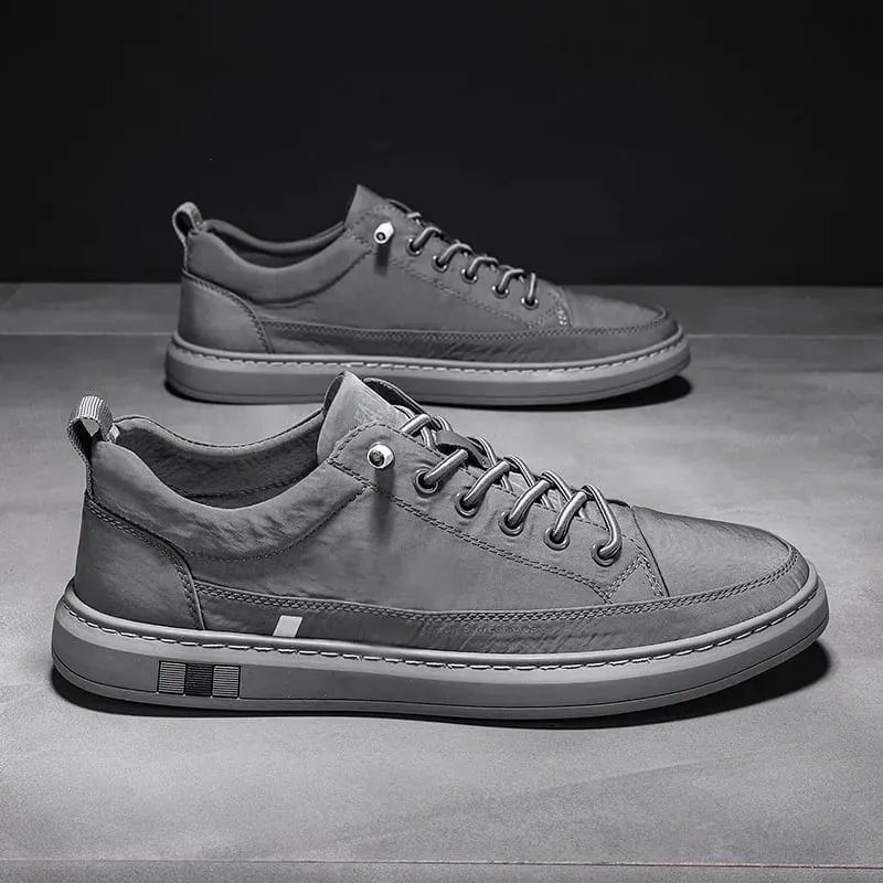 New Breathable Men Shoes Casual solid color lace up shoes Low cut comfortable Sneakers Trendy Male versatile flats Zapatos Homme — image 8