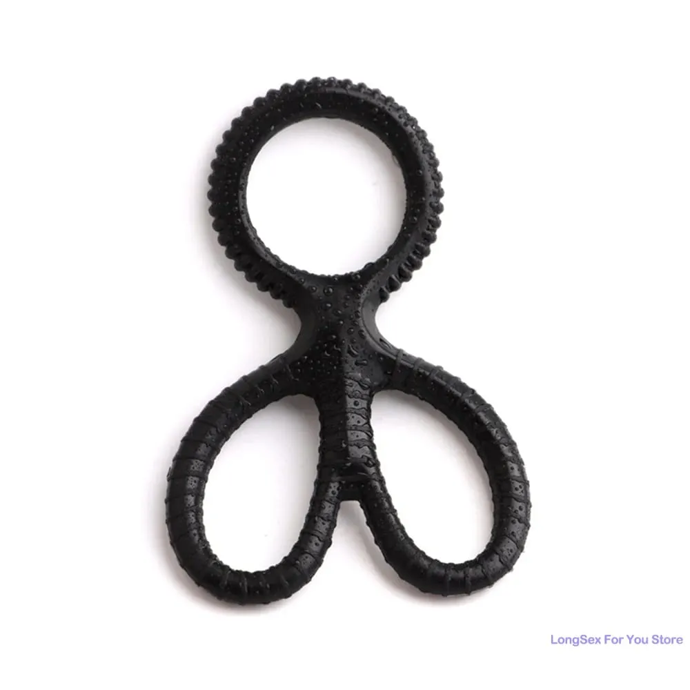 Penis Ring for men Delay Ejaculation Reusable Silicone Semen Cock Ring Penis Enlargement Sexy Slave Stretchy Sex Toys For Men