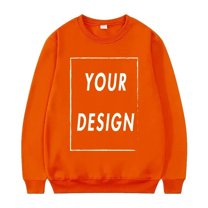 2025 Unisex Sweatshirt Customized with Your Logo Round Neck Sweater Fashionable Men's and Women's Casual Sweatshirt — image 10