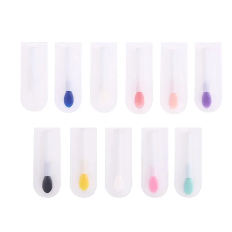 10pcs Silicone Lip Brush Set Small Makeup Brushes Lipstick Applicator Brushes For Lip Care Makeup Use — image 6