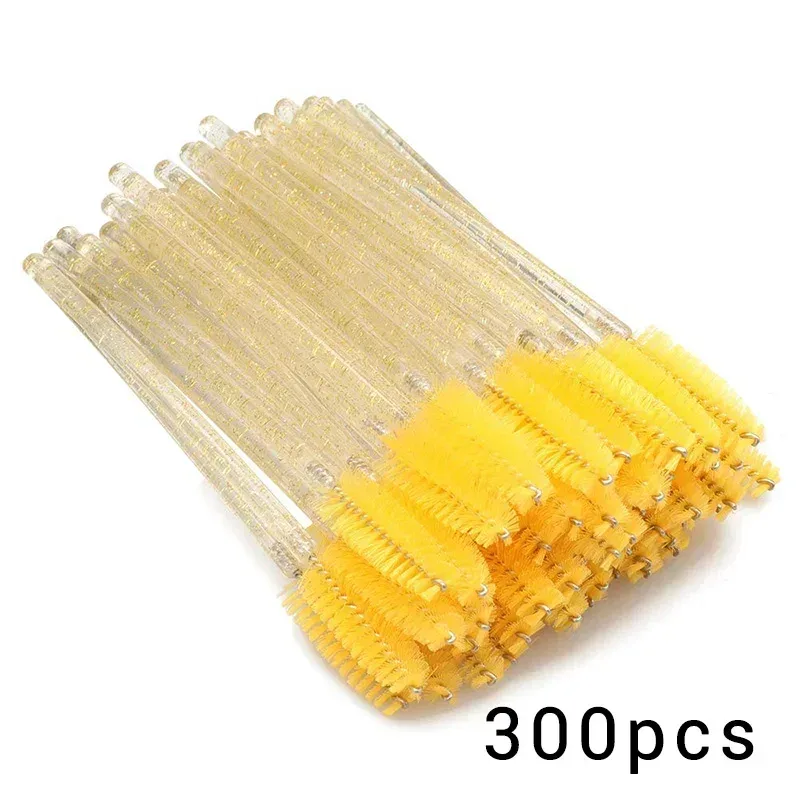 100/300Pcs Disposable Eyelash Mascara Brushes for Eye Lashes Extension Eyebrow and Makeup Lash Spoolies Wands — image 18