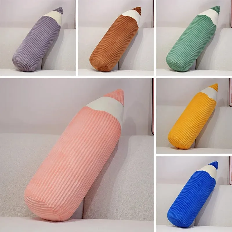 70CM Cartoon Colored Pencil Plush Pillow Soft Sofa Room Cushion Simulation Crayon Toys Nice Gifts — image 3