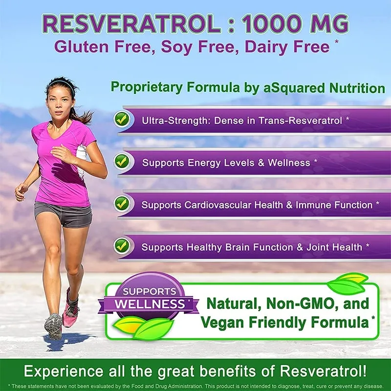 Balincer Resveratrol Complex Supports Cardiovascular Health Protects Arteries Boosts Immune System Promotes Smooth Skin — image 3