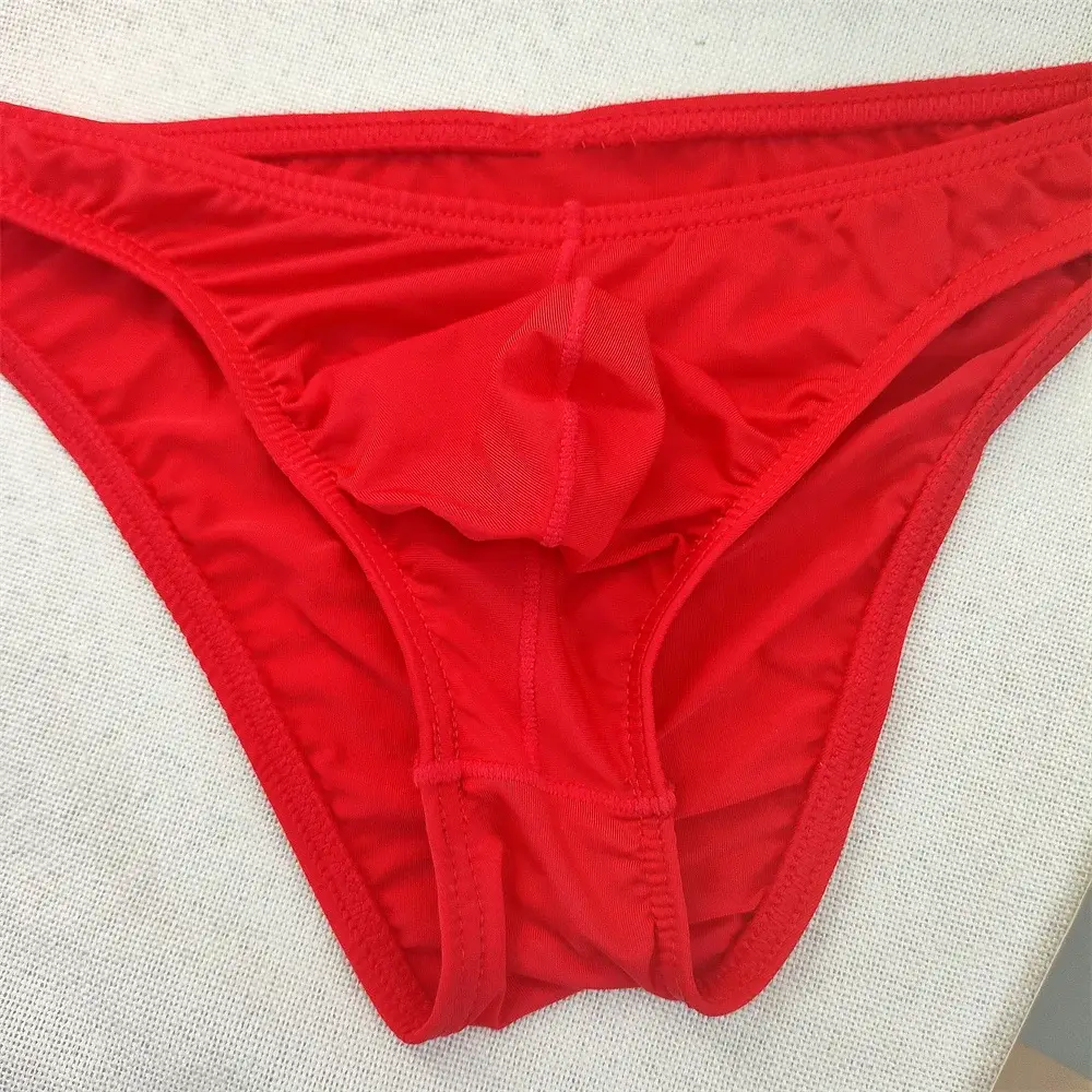 Herr Ultralåg midja Bugle Pouch Bikinitrosor Sexiga tighta Transparenta underkläder Man Is Silk Ultratunna kalsonger Plus Size