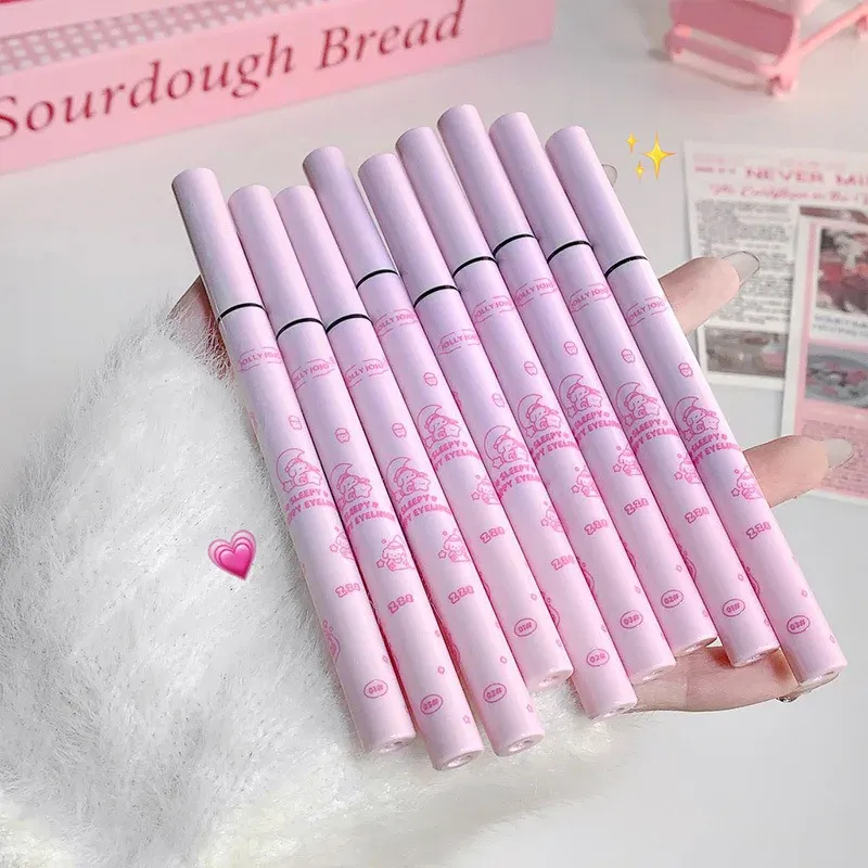 Black Liquid Eyeliner Eye Make Up Super Waterproof Long Lasting Eye Liner Easy To Wear Lying Silkworm Pen Makeup Cosmetics Tools — image 2