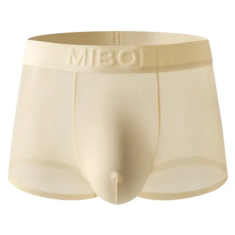 Mens Underwear Breathable Mesh Boxer Shorts Low Waist Boxers Breathable Mesh Classic Panties — image 3