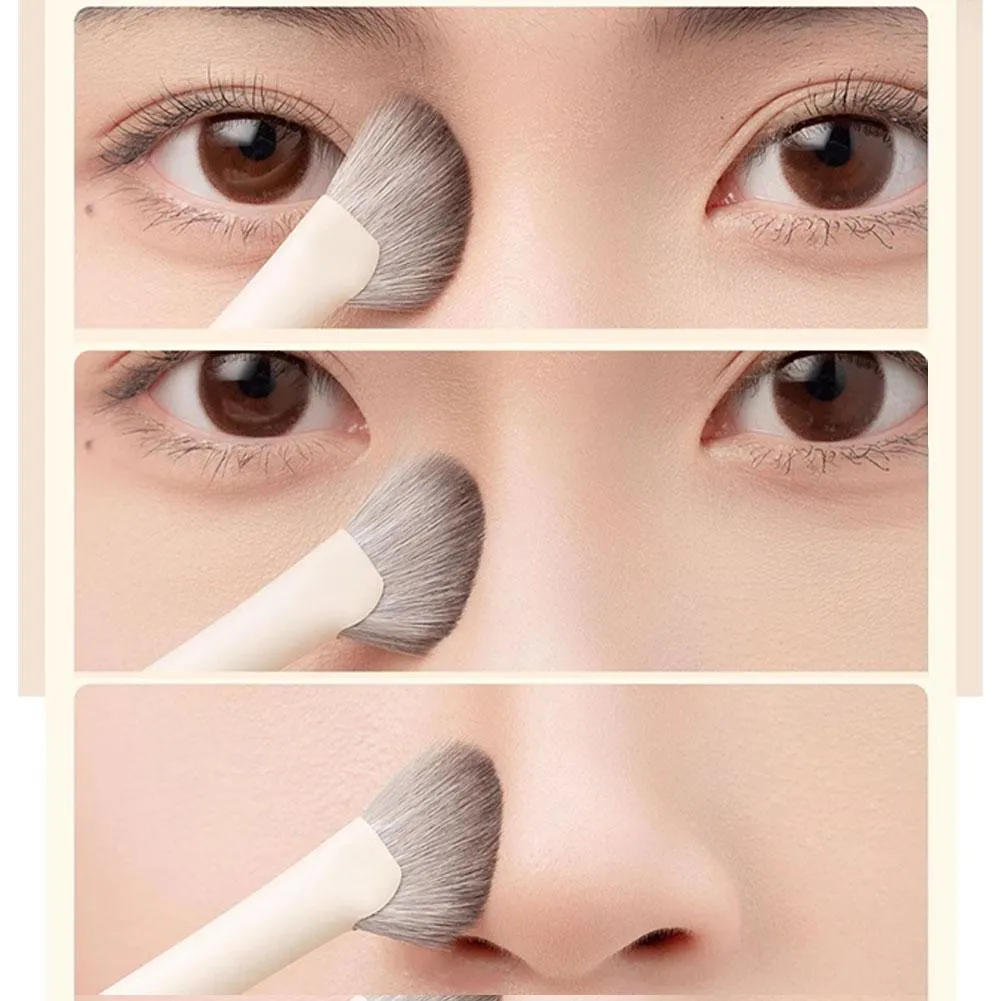 1Pcs Nose Contour Brush Professional Nose Shadow Brush Half Sector Contour Makeup Brush Natural Eyeshadow Smudge Makeup Brushes — image 3
