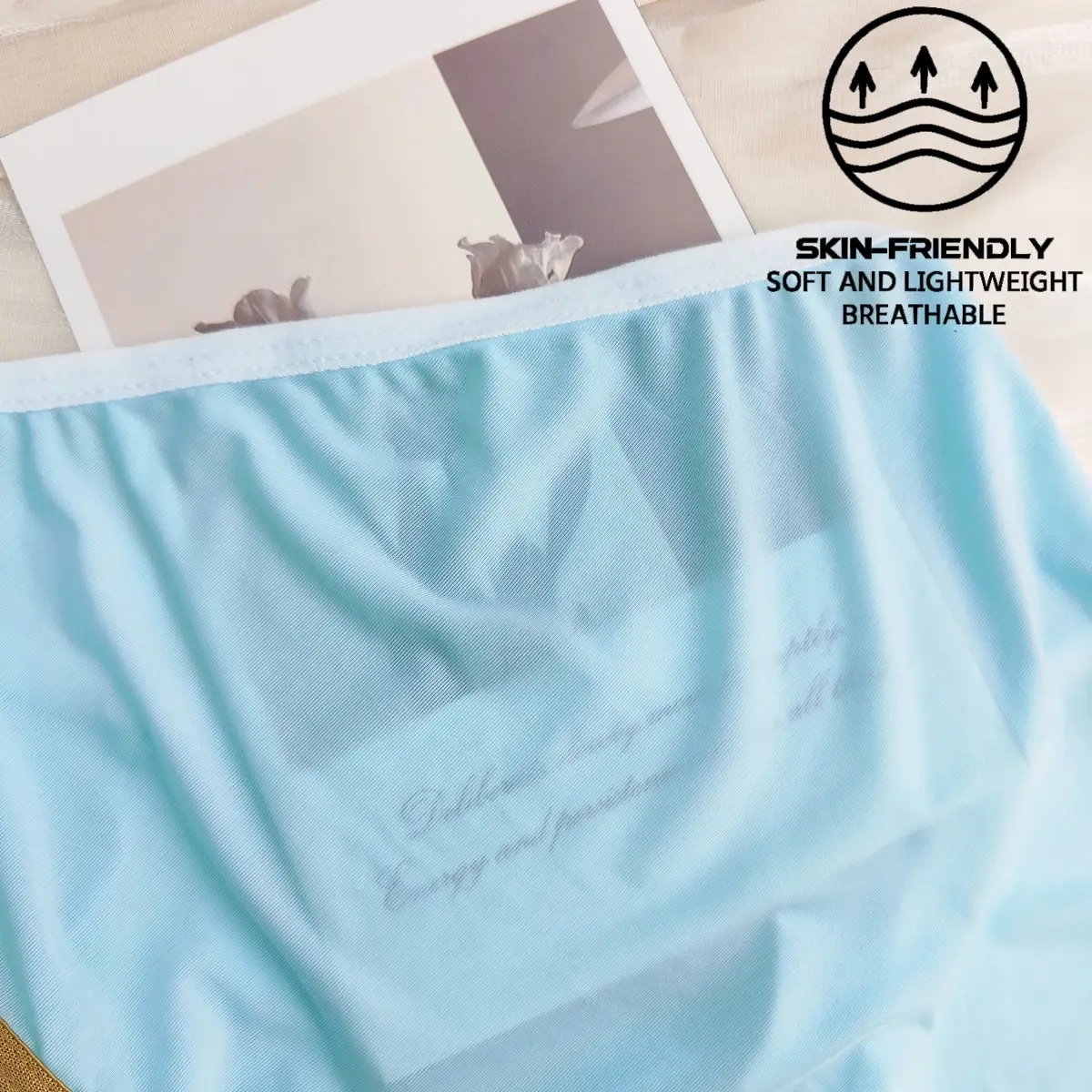 Open Front Pouch Briefs Mens Ice Silk Youth Low Waist Bullet Separation Scrotum Support Panties Breathable Thin Underwear — image 8