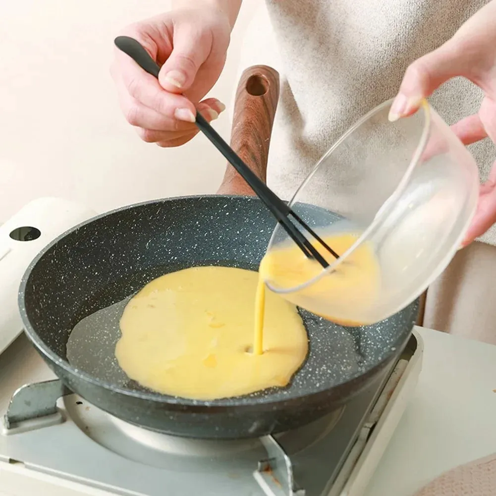 1PC Egg Whisk Plastic Multifunctional Mini Hand Egg Beater Kitchen Utensil with Teaspoon Egg Baking Tools Cream Stirring Stick — image 9