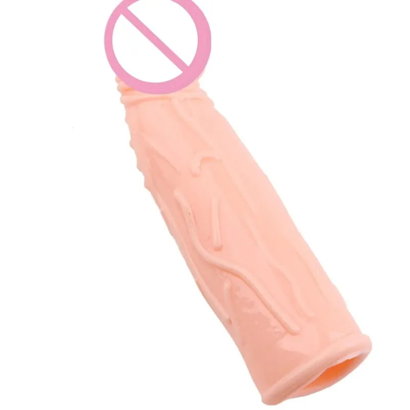 Realistisk Penis Extension Cock Sleeve Genanvendelig Silikone Penis Forstørrelse Forsinkelse Kondomer Til Mænd Dildo Enhancer Sexlegetøj Erotisk butik — image 18