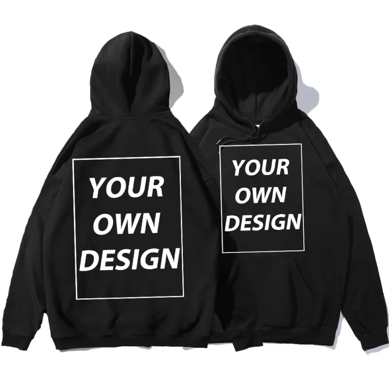Angepasst DIY Druck Männer Frau Herbst Winter Hoodies Casual Klassische Pullover Einfache Bequeme Streetwear Weiche Warme Sport Kleidung — image 3