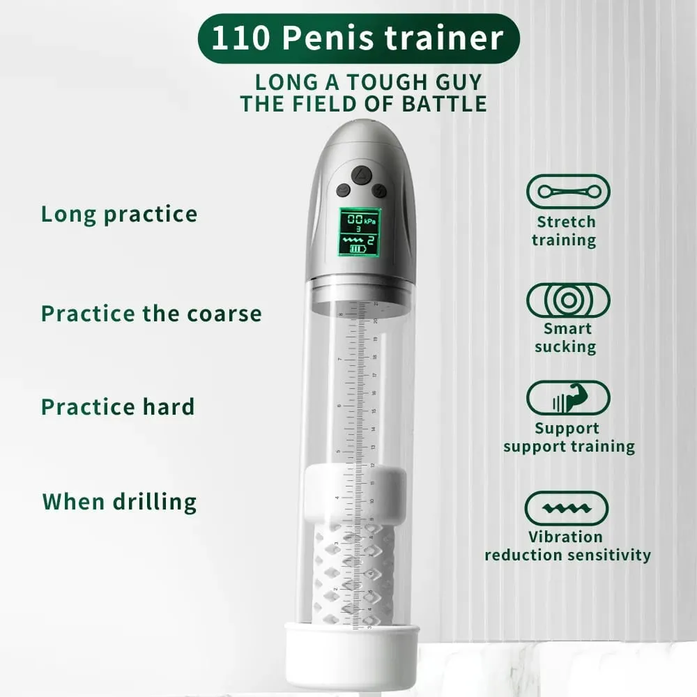 Elektrická pumpa na penis Muži Vylepšená erekce Vylepšená pumpa Dobíjecí vakuová pumpa na penis Zvětšovací pumpa Zlepšená erekce