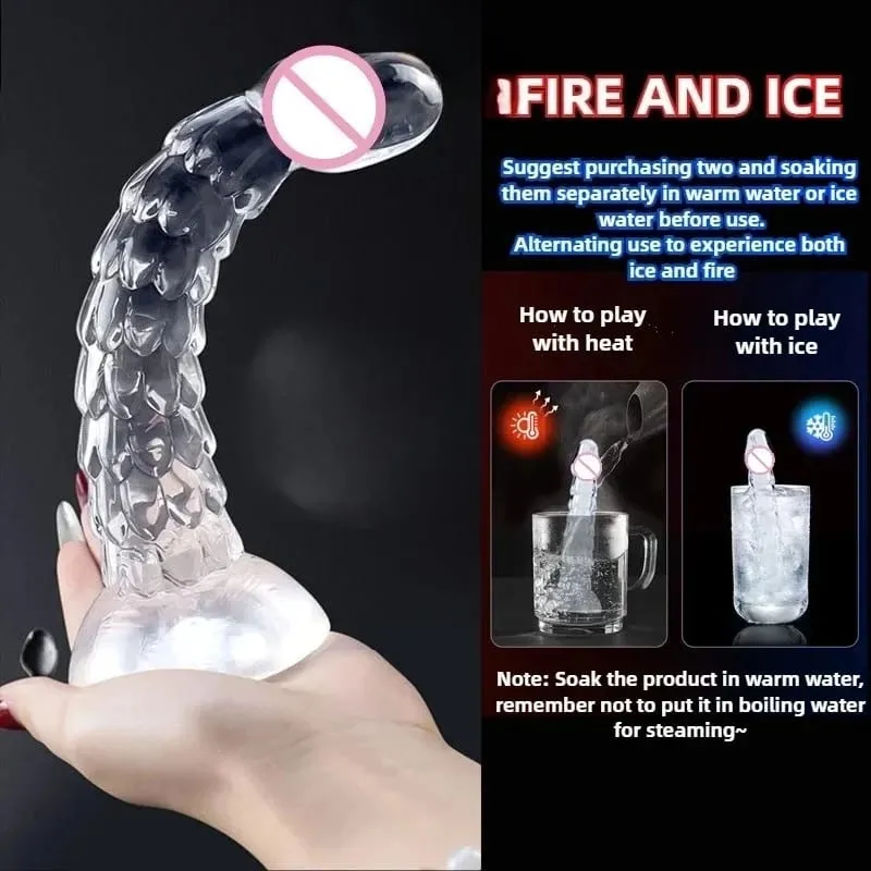 23cm Dragon Dildo Suction Cup Anal Plug Whip Buttplug Anus Dilator Female Vaginal Masturbator Butt Plug Sex Toys For Women Men — image 5