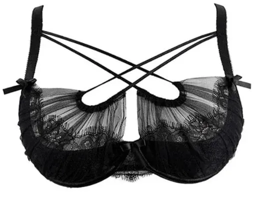 Conjunto de lingerie de renda bordada de verão, conjunto de lingerie de malha transparente, sutiã push up confortável, roupa íntima diária para mulheres, tamanhos 32 a 38 — image 13